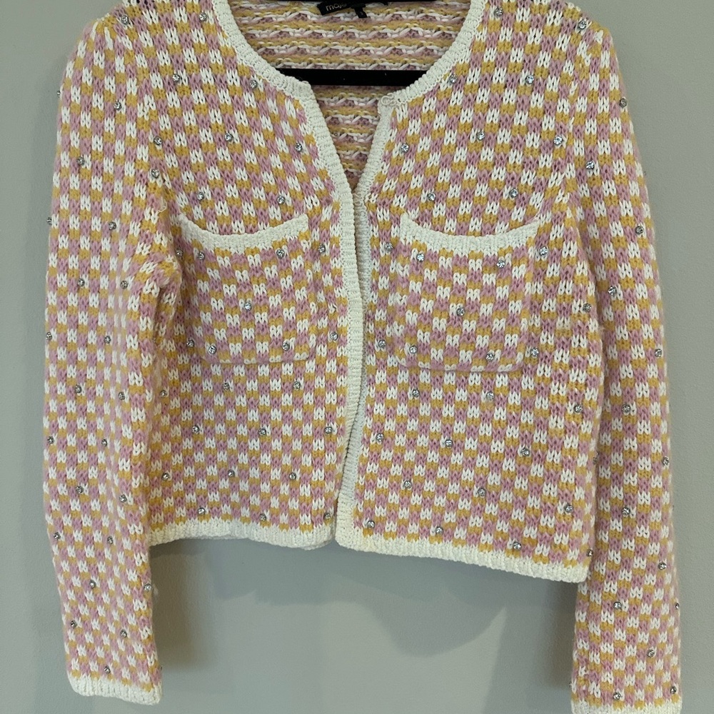 Maje Cozy Multicolor Knit Sweater